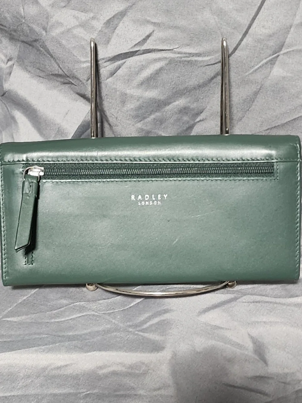 NWT Radley London The Fox And The Hound Dark Green Leather Wallet